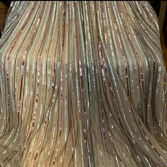 NWT MAC DUGGAL 4913M ROSE PINK FLUTTER SLEEVE GOWN - Picture 10 of 13